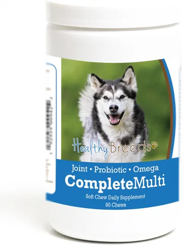 Miniatura 370 de Healthy Breeds Pug todo en uno multivitamínico suave masticable 60