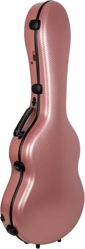 Miniatura 9 de Crossrock Air Carbon - Funda para guitarra clásica 4/4, carcasa rígida de fibra de carbono 100% con mochila y funda protectora, color rojo