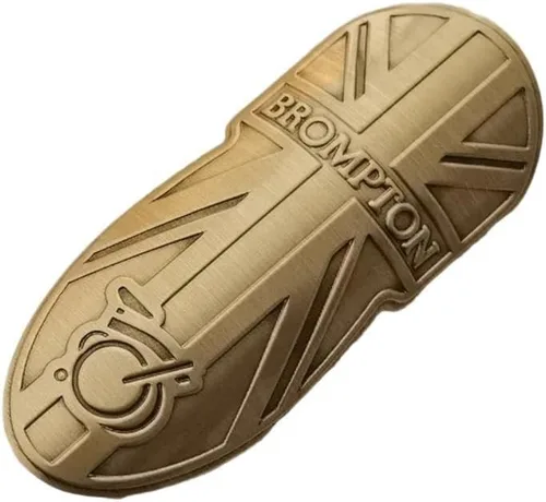 Brom-ptons - Calcomanías de aluminio para cabeza de bicicleta, calcomanías para BMX, marco frontal de bicicleta, accesorios de ciclismo de vapor,