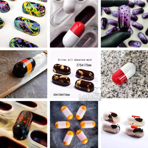 Miniatura 6 de 32 cavidades creativas ovaladas pastillas de purpurina forma de tableta PC policarbonato chocolate molde caramelo molde cubitos de hielo moldes DIY