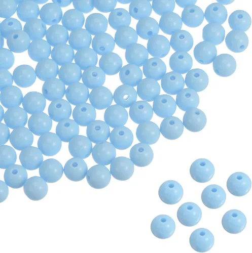 Miniatura 11 de HARFINGTON 1700 cuentas redondas acrílicas de 0.315 pulgadas (0.315 in), cuentas sueltas de burbujas para manualidades, colores dulces surtidos