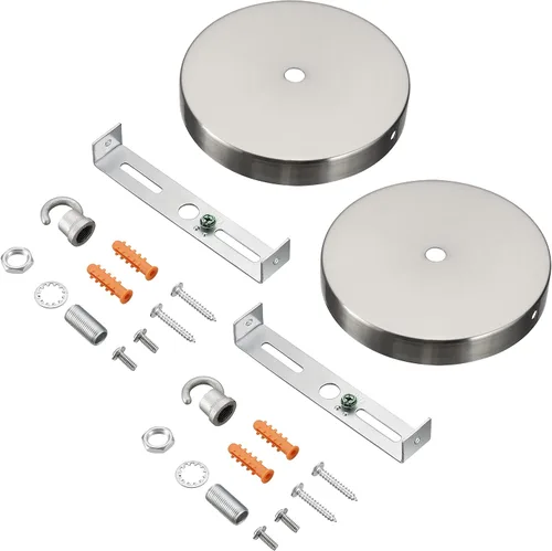 Miniatura 9 de Aspen Creative 21510-21, Kit de candelabro contemporáneo y toldo de lámpara con gancho para cuello, blanco mate, 4-3/4 pulgadas de diámetro
