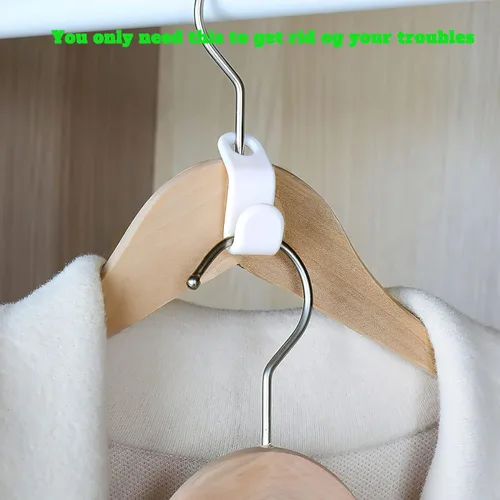 Miniatura 2 de Ganchos Conectores para Percha de Ropa 50PCS Ganchos Plásticos Perchas en Cascada Organizador Ahorro de Espacio para Ropa de Gran Resistencia