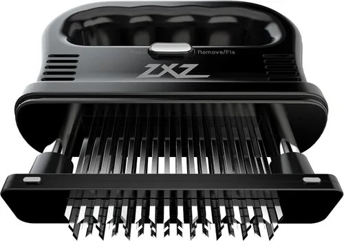 Miniatura 4 de ZXZ Mazo ablandador de carne de alta calidad, 48 cuchillas de acero inoxidable, ideal para carnes marinadas, carne de res, filetes, pollo, aves