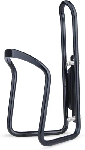 FiveBox - Portabotellas de agua de aleación de aluminio para bicicletas de ciclismo, jaula para botella de agua de bicicleta Negro