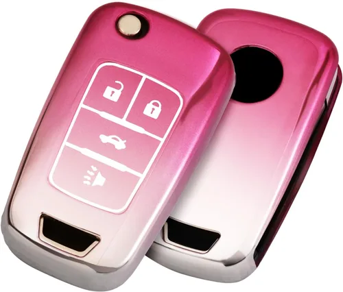 Miniatura 8 de ELOHEI Funda para llavero de Chevy, funda de TPU suave para Chevy Chevrolet Equinox Camaro Cruze Malibu Sonic Volt Park Impala Buick Encore Allure