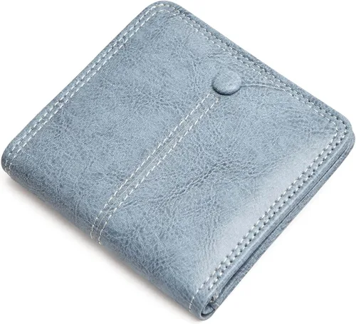 Miniatura 10 de TFKGS Tarjetero de crédito para mujer, cartera RFID de cuero para mujer con bloqueo de cremallera, llavero para tarjetas de acordeón, regalos