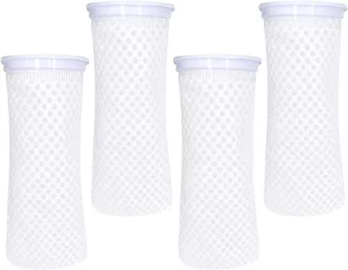 Miniatura 8 de 2 calcetines de filtro de panal de 4 pulgadas con anillo de 150 micras, diseño de panal 3D, bolsas de filtro de fieltro para acuario acuario de agua