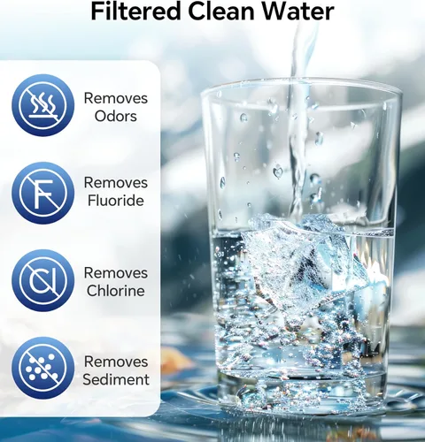 Miniatura 4 de Stokk - Filtro de agua para RV con protector de manguera flexible, certificado NSF, filtro de manguera de agua en línea para jardín, autocaravana