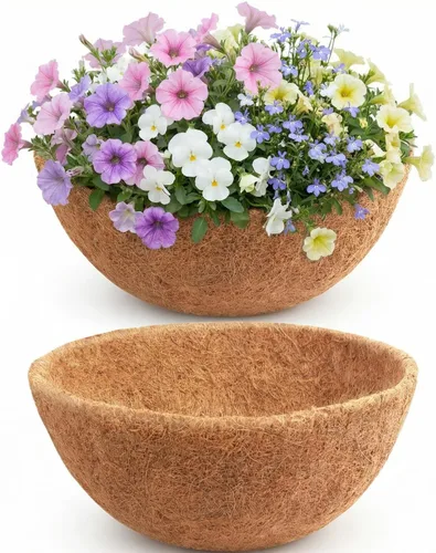 Miniatura 16 de HFHOME 4PCS 10" Dia Round Coco Liner, 10 pulgadas de fibra de coco de repuesto para cesta colgante