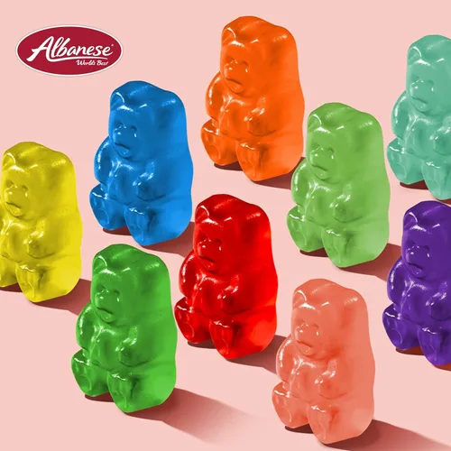 Miniatura 6 de Albanese World's Best Family Share - Paquete de 2 variedades (Ultimate 8 Flavor Gummi Bears, 25 onzas y 12 osos de goma de sabor, bolsa de 36 onzas)