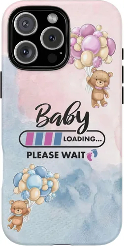 Miniatura 48 de Cute Baby Loading Phone Case for iPhone Models and Variants - Sweet Maternity Phone Cover for Pregnancy Reveal or Baby Shower Matte