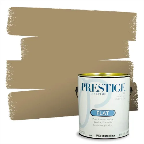 Miniatura 217 de PRESTIGE Paints Exterior Paint and Primer In One, 1-Gallon, Satin, Comparable Match of Benjamin Moore* Royal Linen* 931BM-PCM