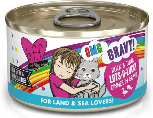 Miniatura 17 de Weruva B.F.F. OMG - Best Feline Friend Oh My Gravy!, Chicken Cloud 9 con pollo en salsa, lata de 2.8 onzas (paquete de 12)