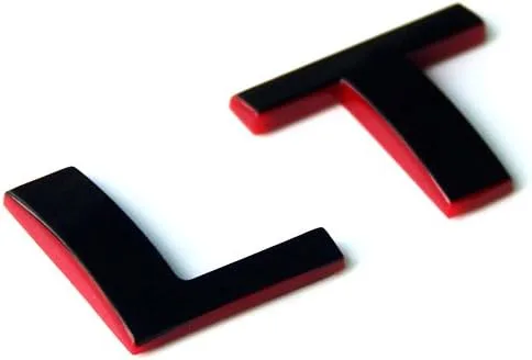 Miniatura 6 de 1 emblema de placa de identificación OEM LT compatible con Silverado Sierra Tahoe Suburban Glossy (2007-2018 negro)