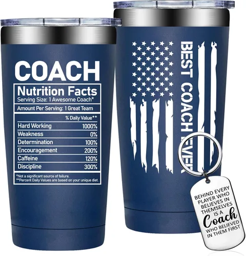 Miniatura 12 de Grifarny Regalos de Entrenador para Hombres, Mujeres - Vaso Tumbler del Mejor Entrenador de Todos los Tiempos 20 oz - Regalos de Apreciación