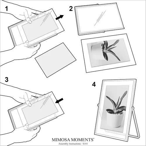 Miniatura 6 de Marco flotante de metal para fotografías Double Glass Tabletop Display, Modern Minimalist Photo Frame for Home & Office Decor, 4x6 Photo Frame