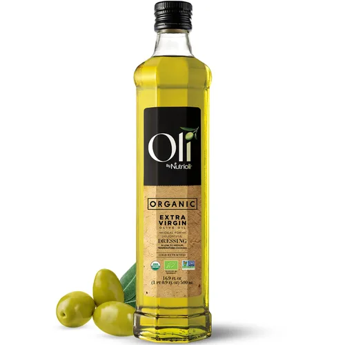 Oli by Nutrioli Aceite de oliva orgánico extra virgen, mezcla auténtica prensada en frío de 3 variedades de aceitunas españolas orgánicas