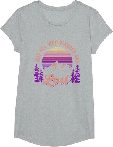 Miniatura 53 de Not All Who Wander Are Lost Vintage Mountains - Camiseta de senderismo, Negro, S