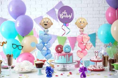 Miniatura 6 de Pesas de globos metálicos, recuerdos de fiesta de cumpleaños, regalos novedosos y mordazas, 5.5 pulgadas, paquete de 12 unidades plateado