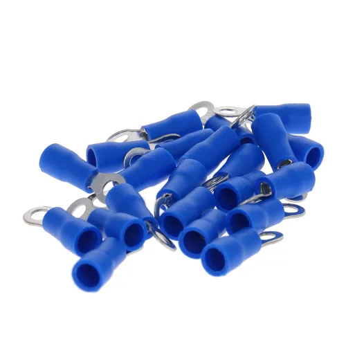 Miniatura 11 de Heyiarbeit Pre aislado tipo anillo cobre engarzado terminales RV1.25-3.2 alambre engarzado terminales conectores para bricolaje cableado eléctrico