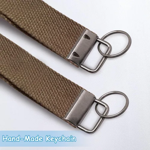 Miniatura 5 de Accesorios para llavero, 40 piezas de accesorios de llavero de 1 pulgada con anillo dividido para muñeca, cordón para llaves, kit de fabricación