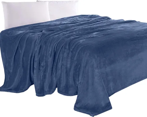 Miniatura 30 de Elegant Comfort Manta de Lujo con Sensación de Terciopelo, Manta Ligera para Todas las Estaciones, Ultra Suave, de Felpa de Forro Polar de Franela