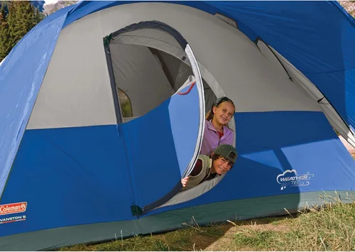 Miniatura 11 de Carpa de camping Coleman Montana, tienda de 6/8 personas para la familia con sobretecho incluido, bolsa de transporte y amplio interior, se adapta a