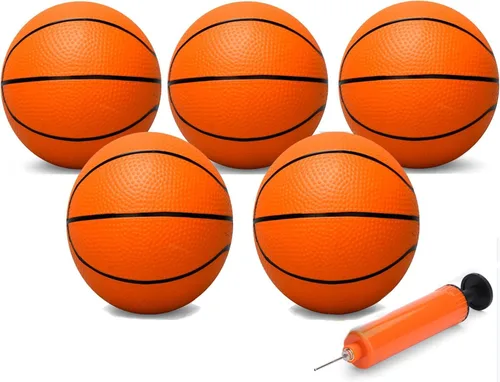 Miniatura 8 de Amarlozn Mini baloncesto para interior, mini aro de baloncesto de repuesto, 9 pulgadas, pelota suave para piscina inflable, caja de arena de playa