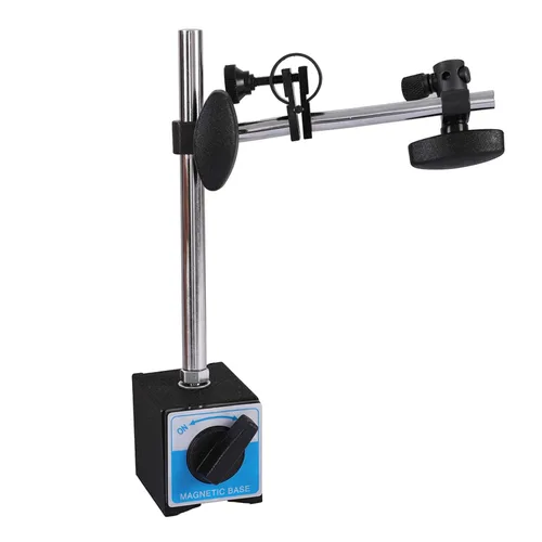 Miniatura 4 de Qnkaa Indicador de esfera con soporte de base magnética de ajuste fino y brazo largo 0-1" Indicador de esfera magnético 0.001" Indicador de esfera