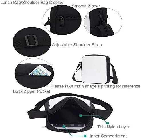 Miniatura 5 de MATMO Juego de mochila y lonchera de dinosaurio monstruo para niños, juego de mochila de dinosaurio 23-8