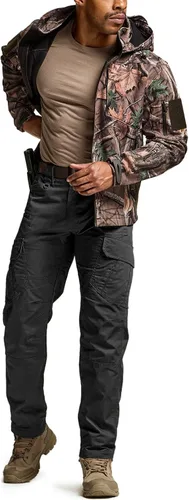 Miniatura 4 de CQR Pantalones tácticos para hombre, resistentes al agua, pantalones cargo Ripstop, ligeros EDC trabajo, senderismo, ropa para exteriores