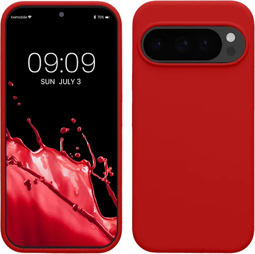 Miniatura 371 de kwmobile Funda Compatible con Google Pixel 6 Pro - Funda de Teléfono de Silicona TPU con Acabado Suave - Azul Caribe