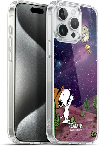Miniatura 108 de Head Case Designs Funda de gel con licencia oficial de Peanuts Nebula Cactus Needles Snoopy Space Cowboy [protección de grado militar] compatible