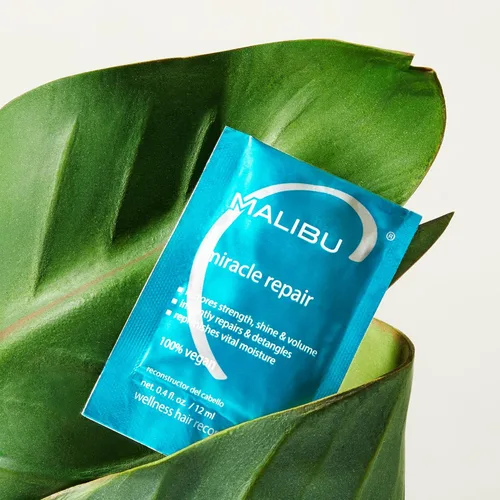 Miniatura 2 de Malibu C Miracle Repair Treatment - Proteína nutritiva y vitamina B5 para hebras de cabello débiles y dañadas