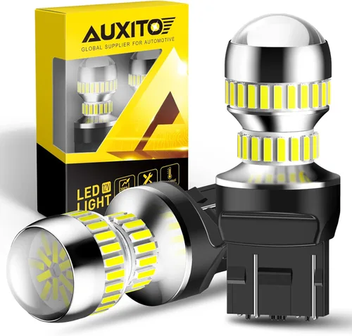 Miniatura 11 de AUXITO Bombilla LED 1157 blanca, superbrillante 2057 2357 7528 BAY15D, bombillas LED para respaldo, señal inversa, intermitente, estacionamiento