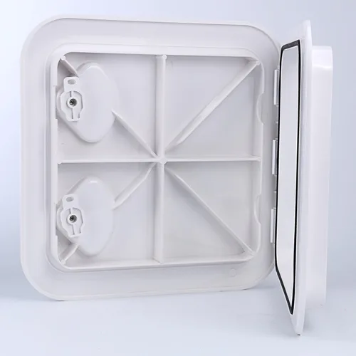 Miniatura 8 de Amarine Made Marine Deck Hatch Boat Deck Hatch Access Hatch & Lid 14-1/2" X 14-5/8" - White - 370mmx375mm