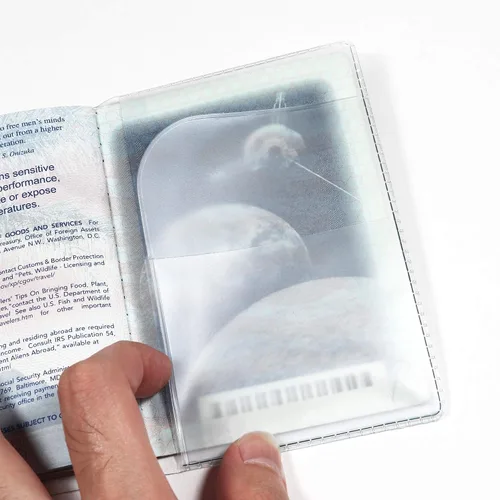 Miniatura 5 de Cubiertas de plástico para pasaporte, Claro, Cartera de viaje