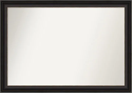 Miniatura 366 de Amanti Art Espejo de baño de bronce para sobre el fregadero, 24 x 24 pulgadas, espejo cuadrado de bronce Lara para tocador, marco de madera