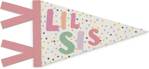 Miniatura 9 de Decoración de guardería para bebé, larga vida de la niña, bandera colgante de pared para niña, decoración de pared a rayas rosas para guardería