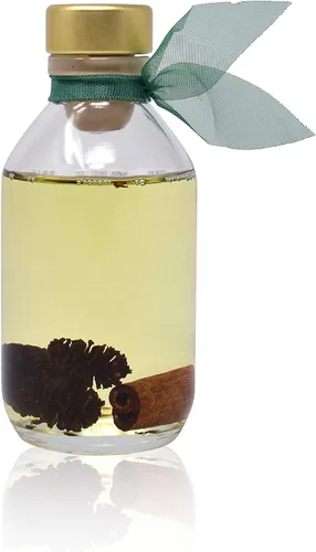 Miniatura 3 de Juego de regalo de aceite difusor de varillas de piñas de canela Conos de pino leñoso, maderas, agujas de abeto, canela, clavo y sándalo Conos