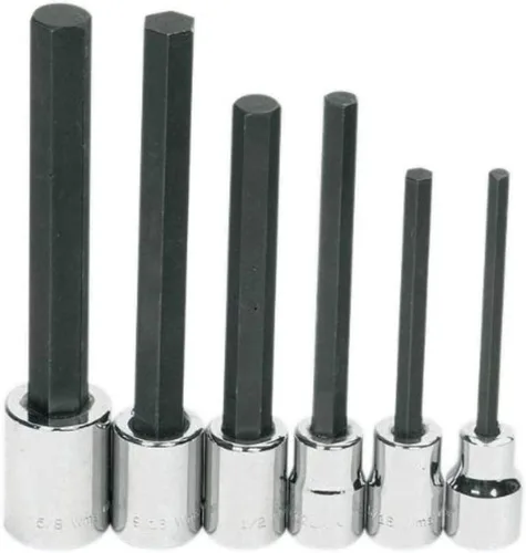 Miniatura 14 de Williams JHW35296 1/2 "Drive Hex Long Bit Socket, 0.472 in