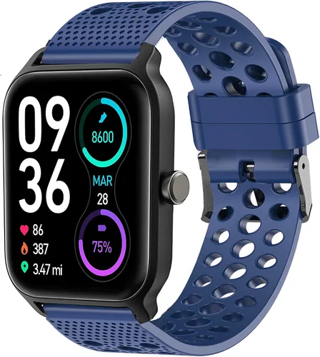 Miniatura 5 de Compatible con las correas de reloj inteligente TOOBUR, Lamshaw de silicona de repuesto, correa deportiva con hebilla de metal compatible con TOOBUR