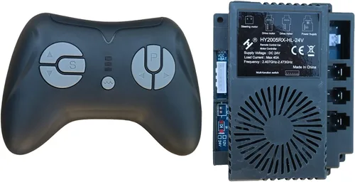 HY2005RX-HL-24V 2.4G Control remoto negro y receptor, para niños Ride On Toys, caja de control de 24 V, accesorios de placa base, piezas de repuesto