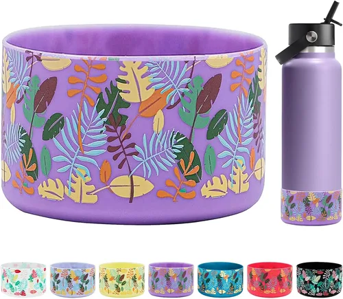 Miniatura 15 de HEYSKAY Funda Protectora de Silicona para Botella de Agua de Boca Ancha Hydro Flask de 32oz 40oz Protector de Base Inferior y Otras Botellas de Agua