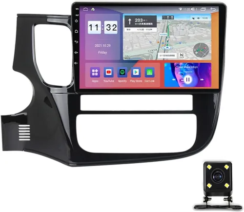 Miniatura 8 de Radio estéreo de doble DIN para automóvil con Carplay y Android Auto, pantalla táctil de 9 pulgadas en el salpicadero GPS de navegación, Bluetooth