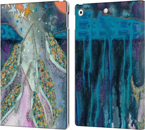 Miniatura 19 de Head Case Designs Wyanne - Funda de piel con licencia oficial de Wyanne Blue Watercolour Bear Animals 2, compatible con Apple iPad 10.2