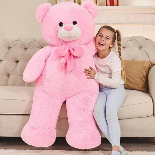 Miniatura 11 de Tezituo Oso de Peluche Gigante de 47 Pulgadas, Suave Animal de Peluche Grande Tamaño Real de 4 Pies, Juguete de Oso de Peluche, Regalo de San Azul