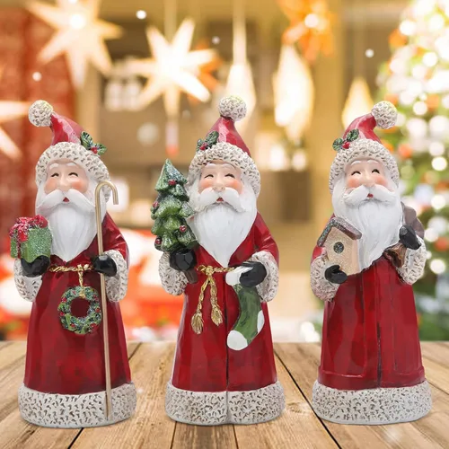 Miniatura 4 de Hodao Figura decorativa de Papá Noel, decoración del hogar, otoño, Acción de Gracias, hecha a mano, elección perfecta para decoración del hogar