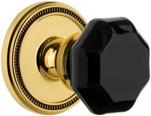 Grandeur Hardware 850929 Soleil Rosette con pomo Lyon Privacidad, Tamaño del fondo: 2.375", Latón Lifetime bronce (Lifetime Brass)